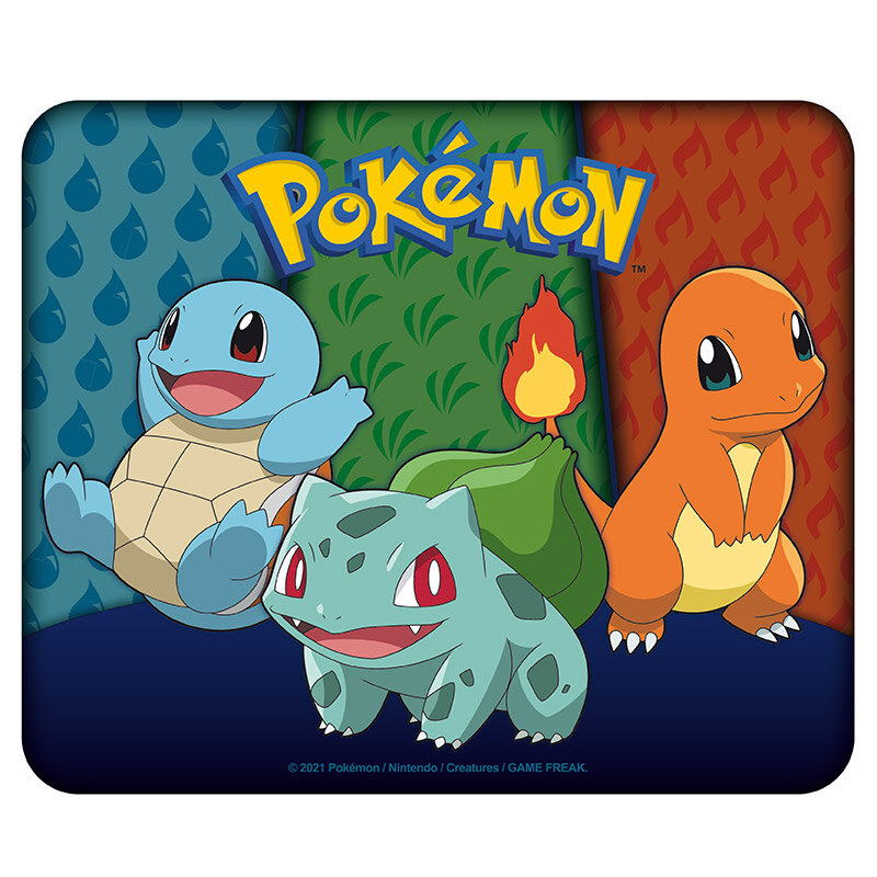 Pokémon - Muismat Starters Kanto 19 x 23 cm