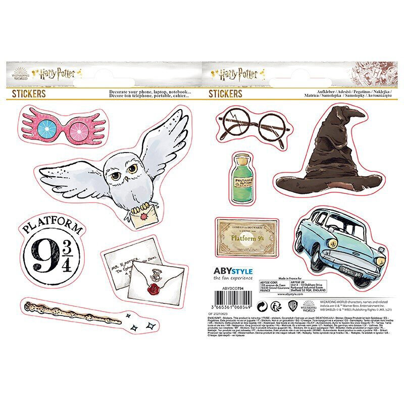 Harry Potter - Stickers Magische Voorwerpen 10 stuks