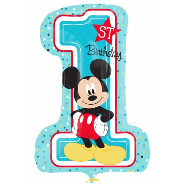 Mickey Mouse, 1 jaar folieballon 71 cm