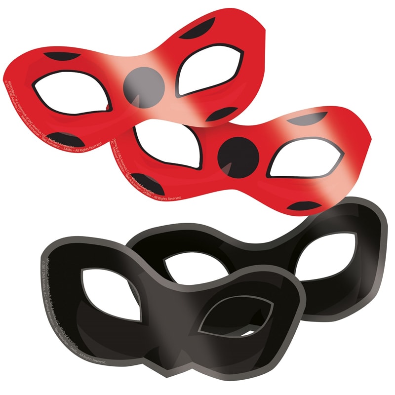 Miraculous Ladybug - Oogmaskers 8 stuks