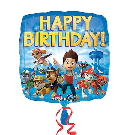 Paw Patrol - Folieballon Happy Birthday 43 cm