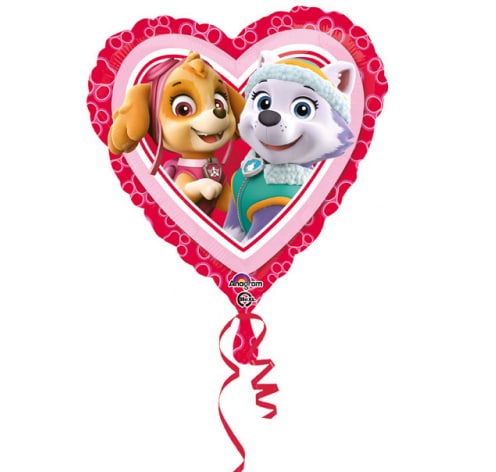 Paw Patrol - Folieballon Hartvormig 45 cm