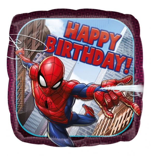 Spiderman - Folieballon Happy Birthday