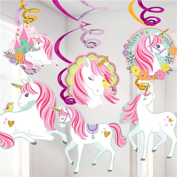 Magical Unicorn - Hangdecoraties 12 stuks