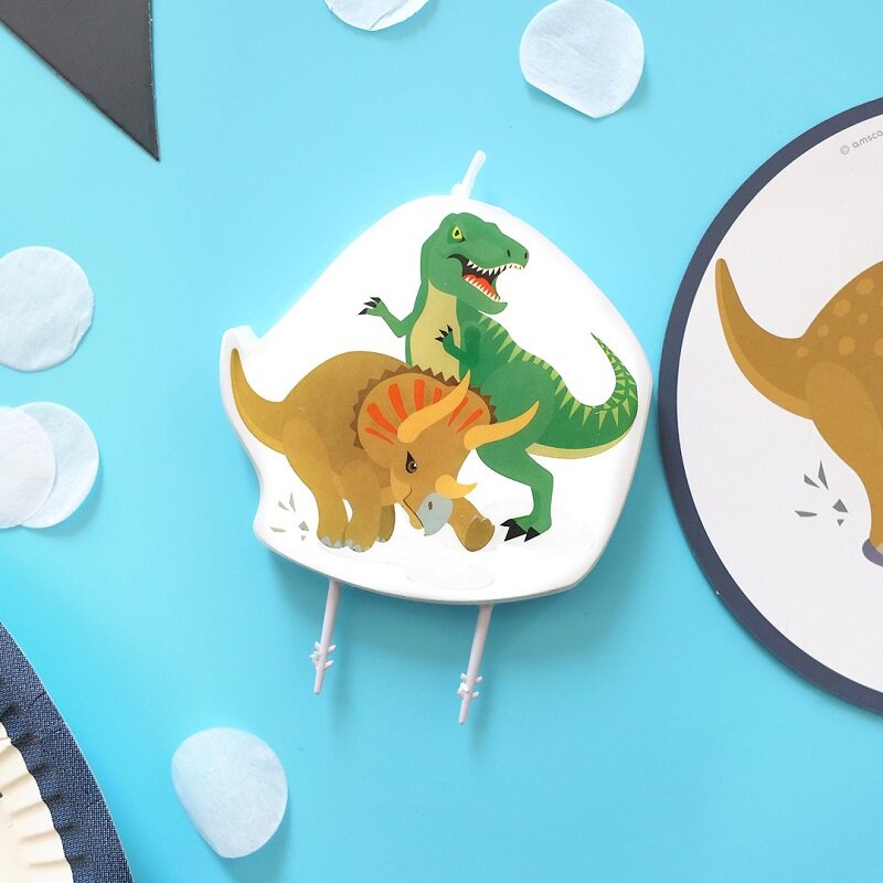Happy Dinosaur - Taart Kaars 10 cm