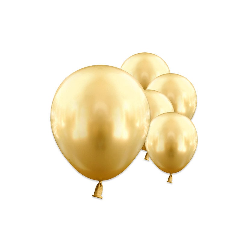 Ballonnen - Goud Chroom 13 cm 25 stuks