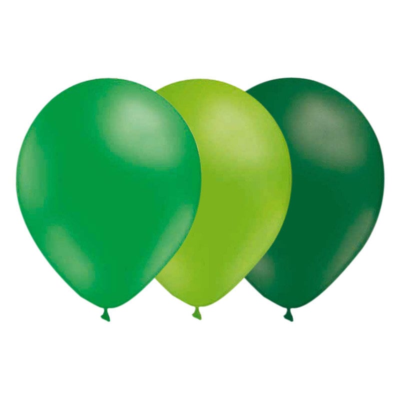 Ballonnen Set Groen-Limegroen-Donkergroen 15 stuks