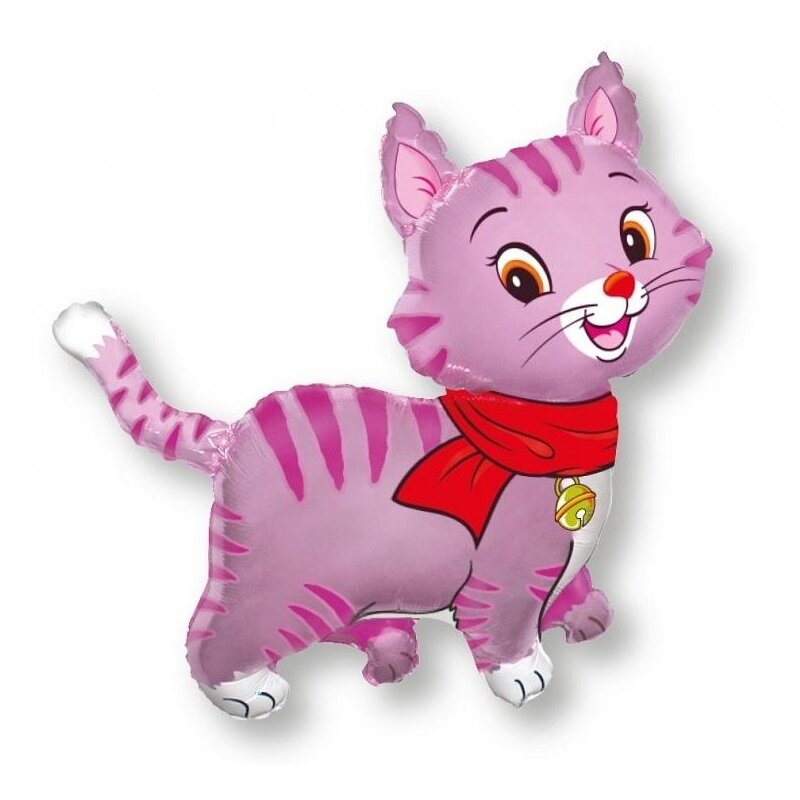 Folieballon - Roze kat 61 cm