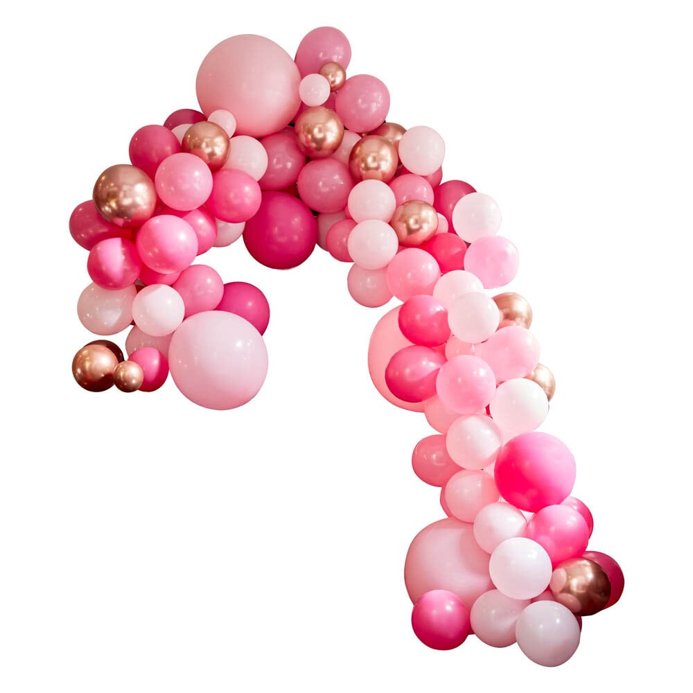 DIY Deluxe Ballonnenboog - Roze en roségoud