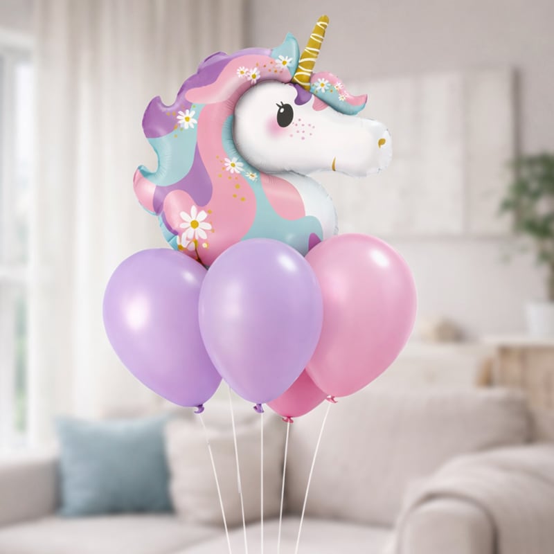 Ballonnenboeketset Eenhoorn