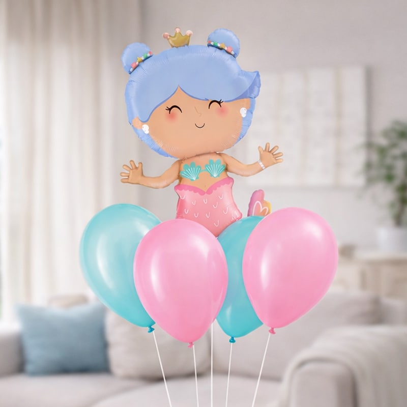 Ballonnenboeketset Zeemeermin