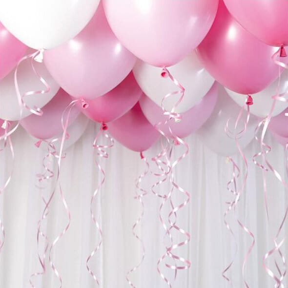 Ballonset voor plafond - Roze