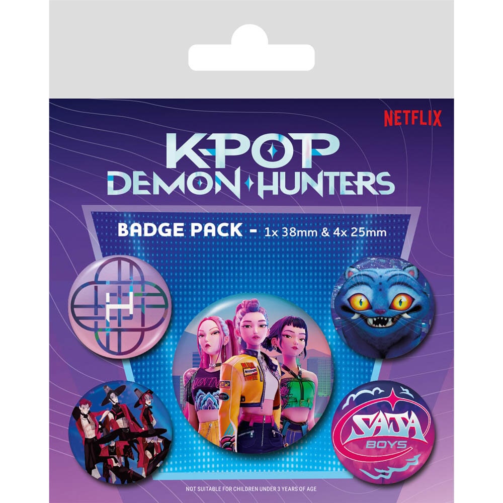 K-Pop Demon Hunters Buttons 5 stuks