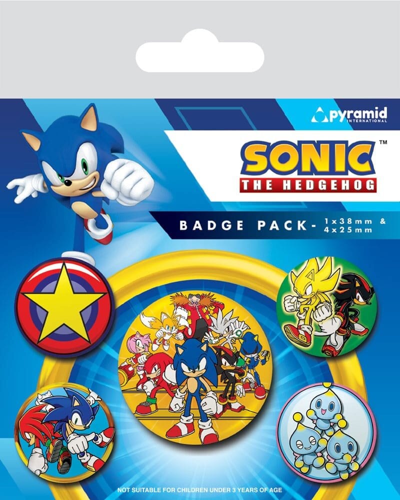 Sonic the Hedgehog - Buttons 5 stuks