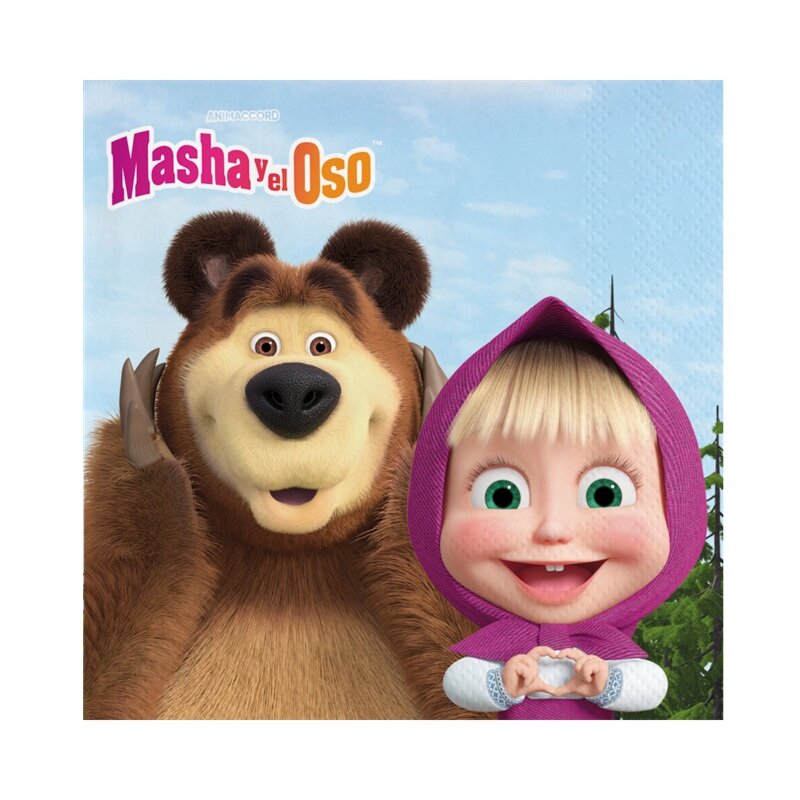 Masha en De Beer Servetten 20 stuks