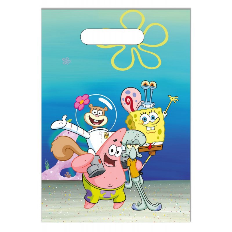 SpongeBob - Uitdeelzakjes 6 stuks