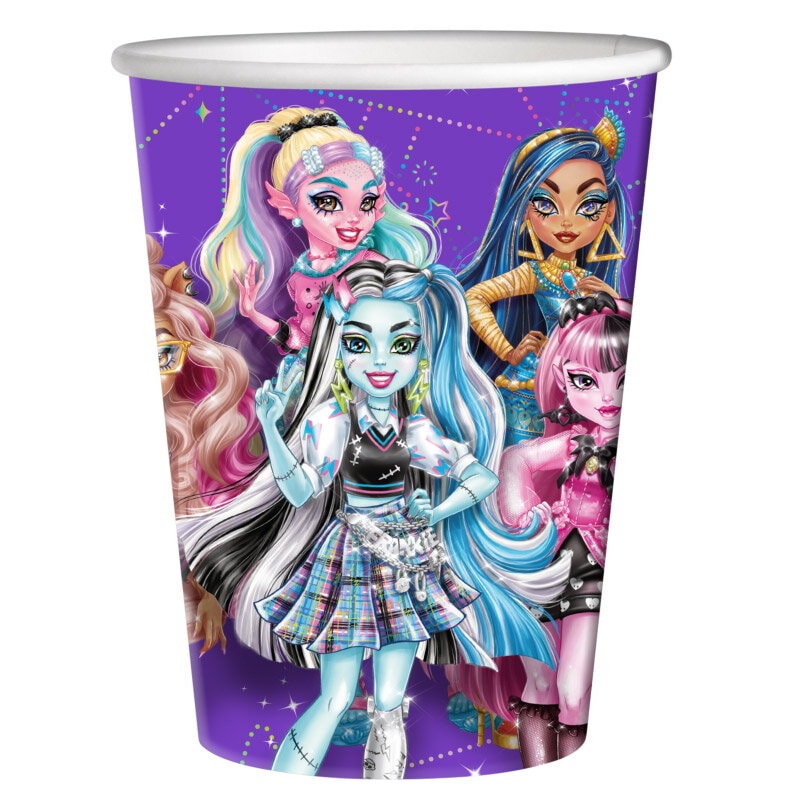 Monster High - Papieren Bekers 8 stuks