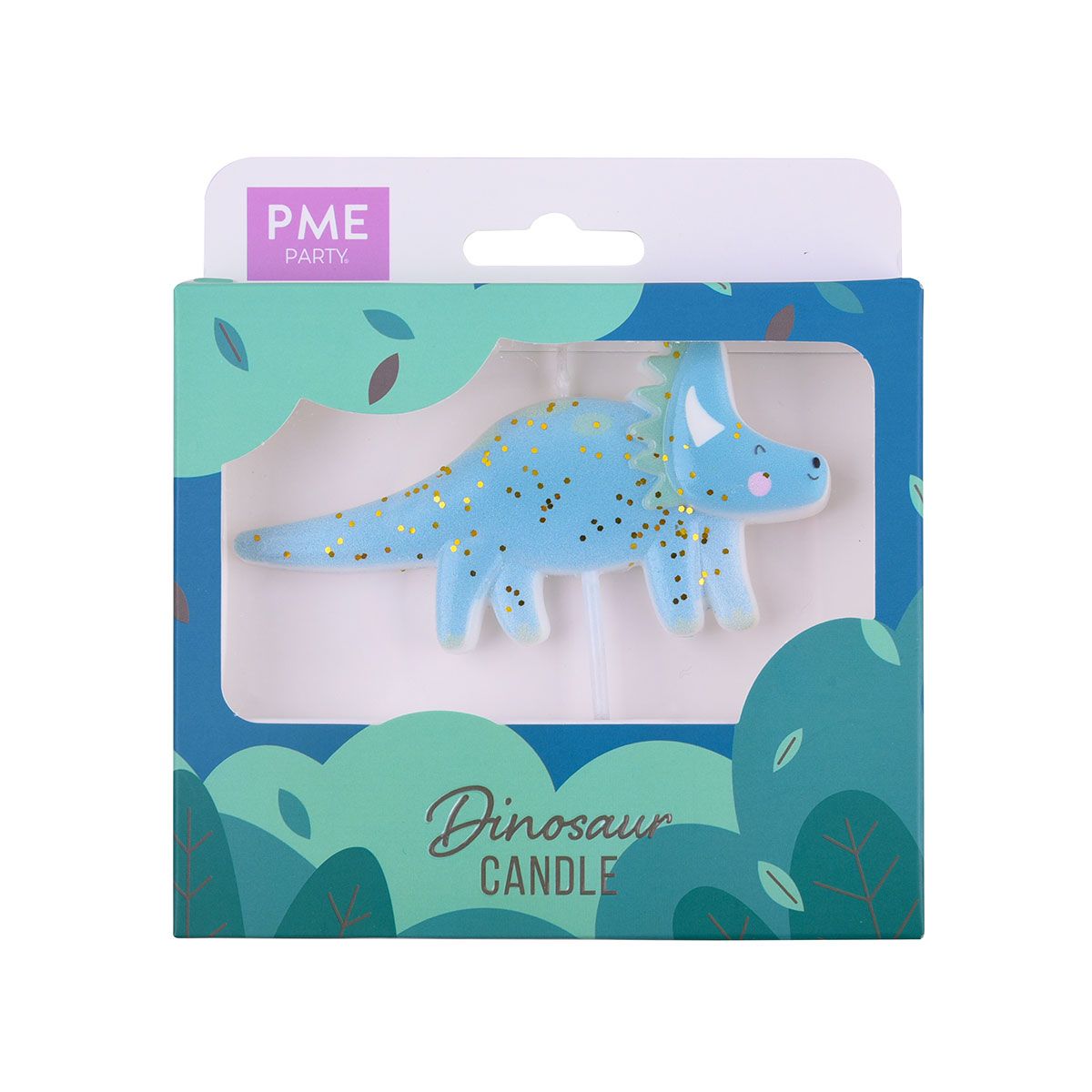 PME - Taartkaars Glitter Dinosaurus