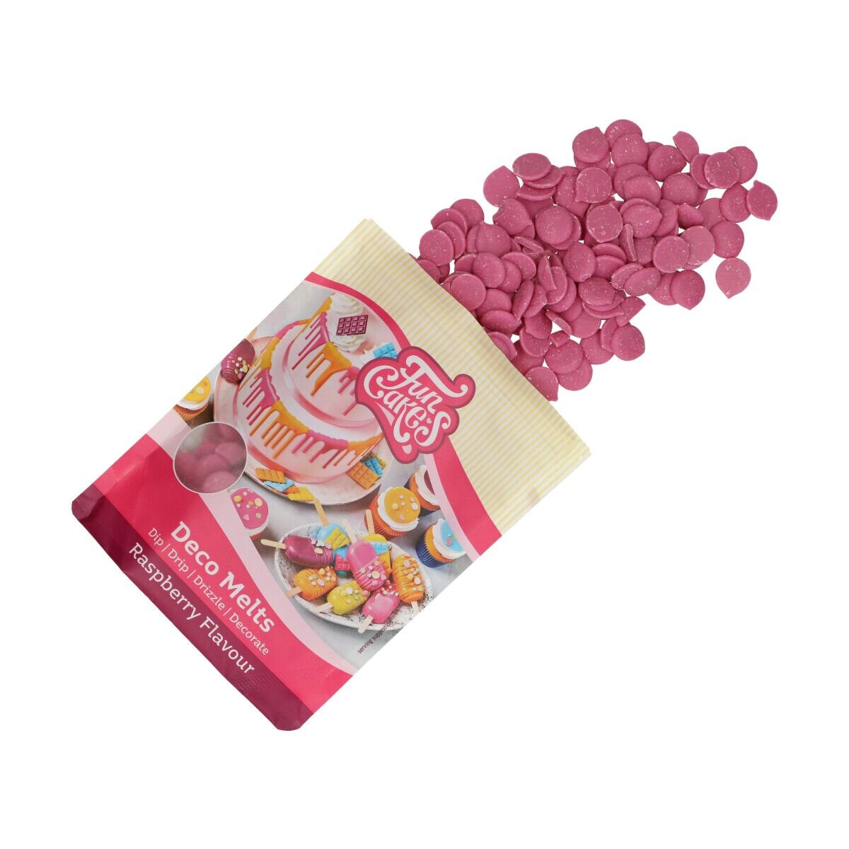 FunCakes - Deco Melts Frambozensmaak 250 g