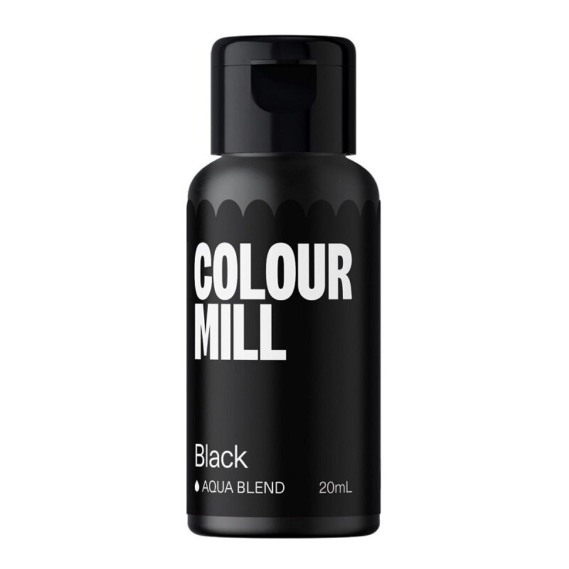 Colour Mill - Waterbasis eetbare kleurstof zwart 20 ml