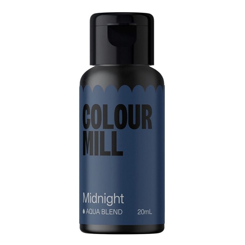 Colour Mill - Waterbasis eetbare kleurstof middernacht blauw 20 ml