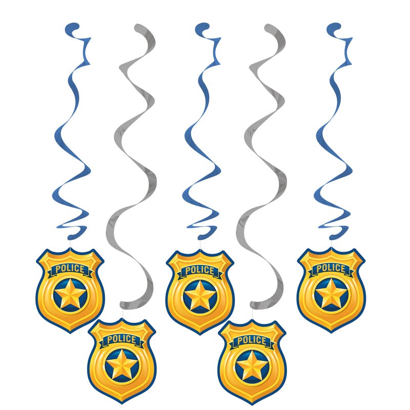 Police Party - Hangdecoratie Whirls