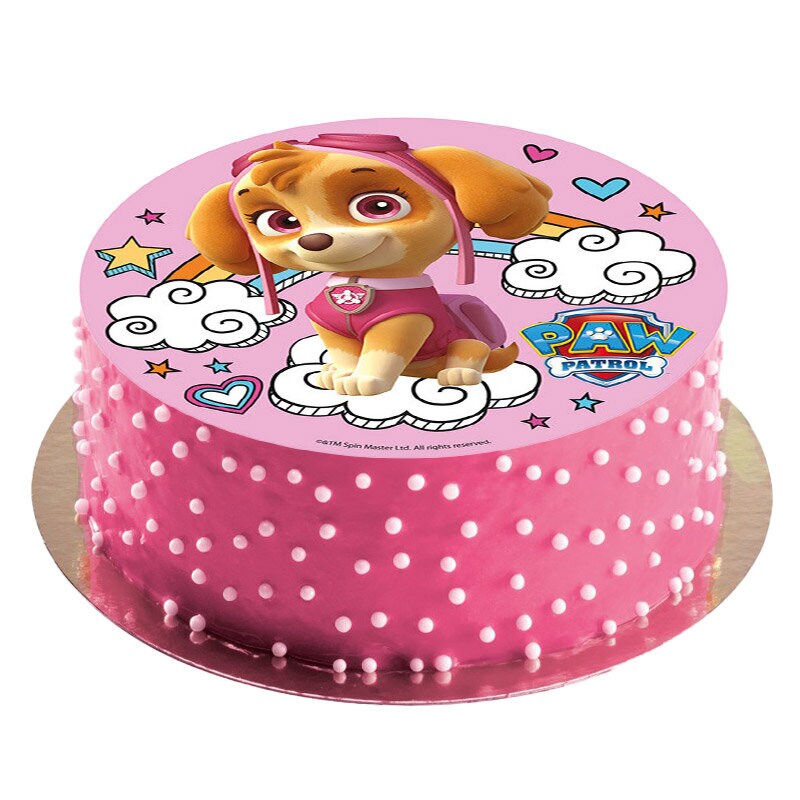 Taartprint Paw Patrol Skye - Ouwel 20 cm