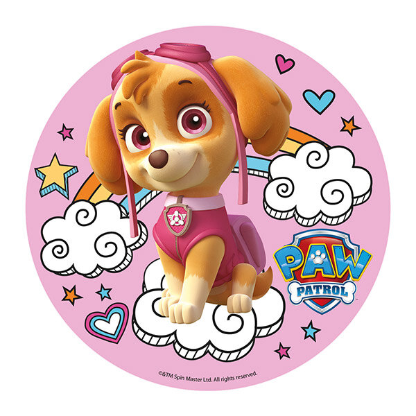 Taartprint Paw Patrol Skye - Ouwel 20 cm