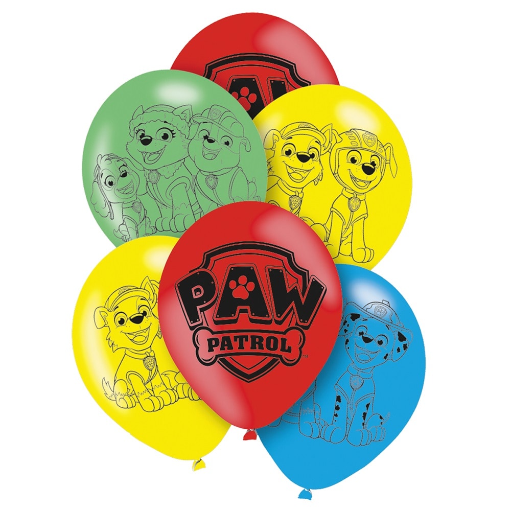 Paw Patrol - Ballonnen 6 stuks
