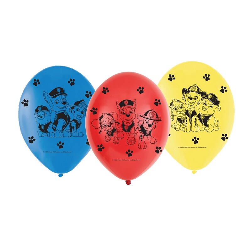 Paw Patrol - Ballonnen 6 stuks