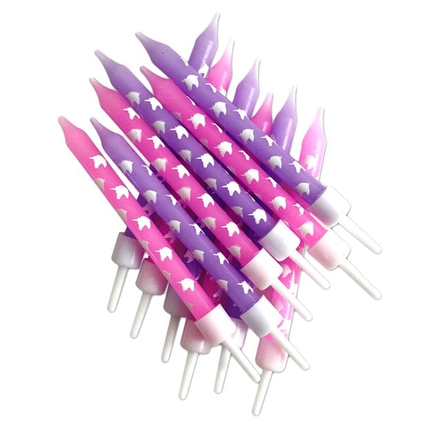 Unicorn Sparkle - Taartkaarsjes 12 stuks