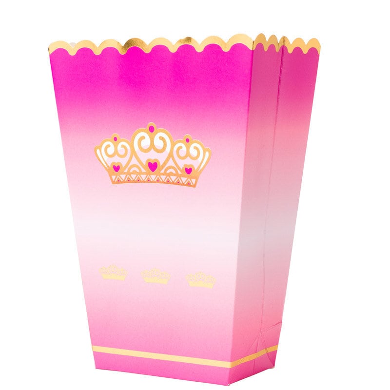Prinsessenkroon - Popcornbeker 8 stuks