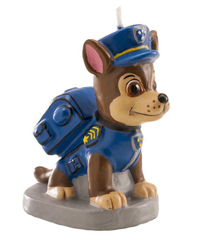 Paw Patrol - Chase 3D-taartkaars 8 cm