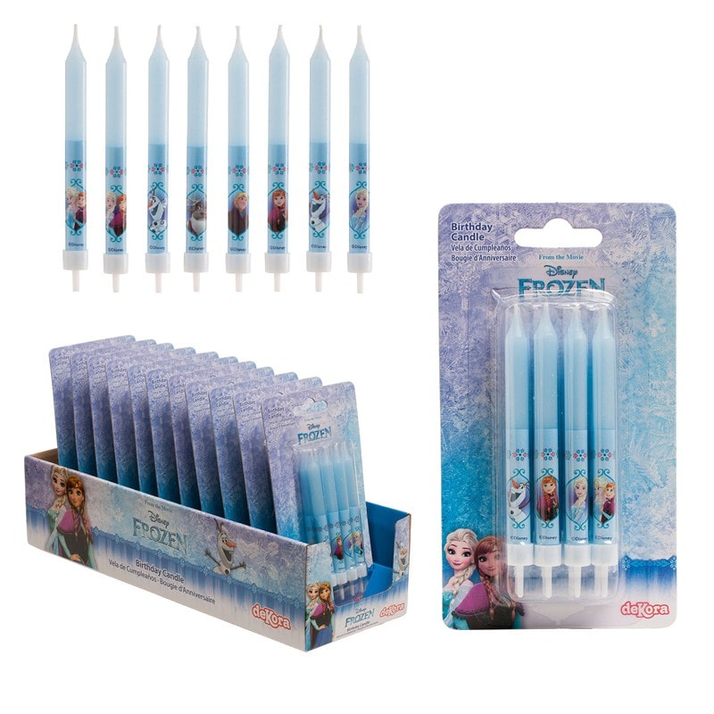 Taart Kaarsjes Frozen 8 stuks