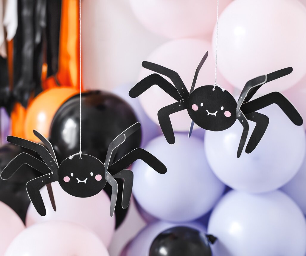 Hangdecoraties - Halloween Spinnen 5 stuks
