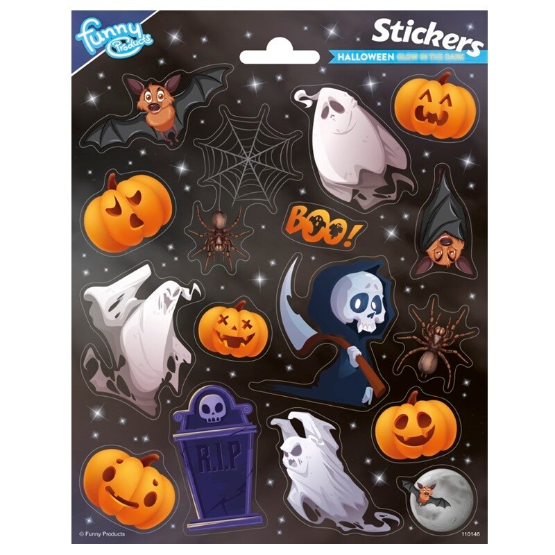 Halloween Stickers Glow in the dark