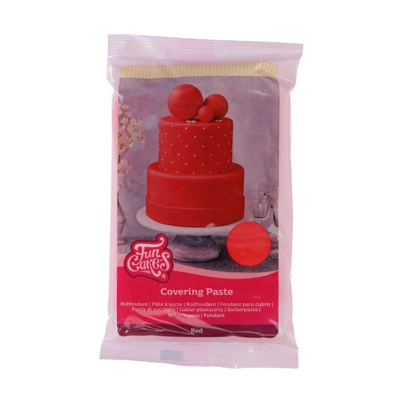 FunCakes - Covering Paste Rood 500 gram