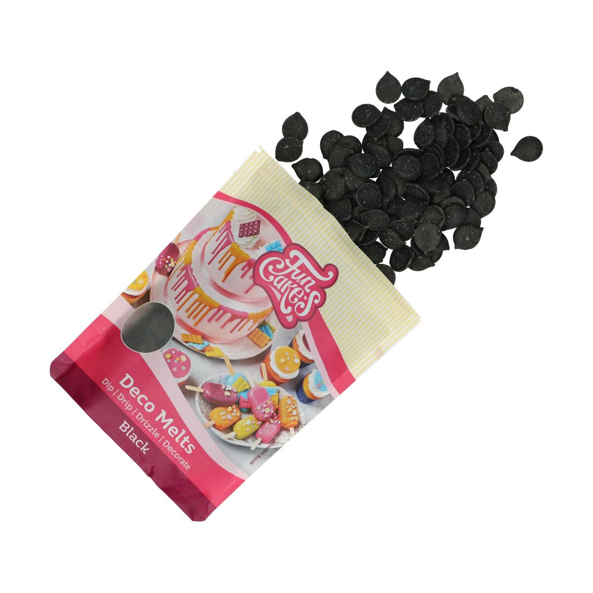 FunCakes - Deco Melts Zwart 250 g