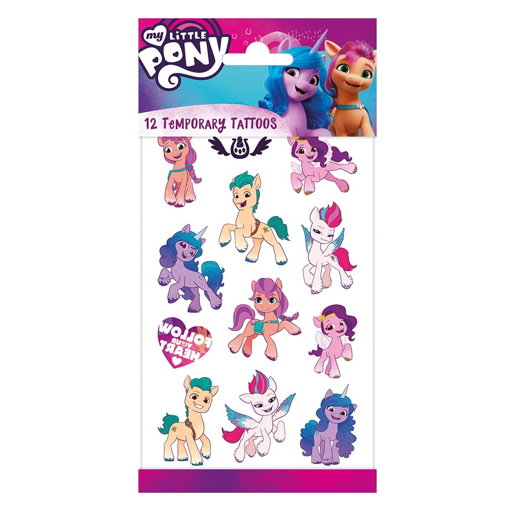 My Little Pony - Neptattoos voor kinderen 12 stuks