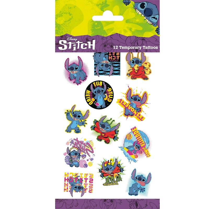 Neptattoos voor kinderen - Stitch 12 stuks