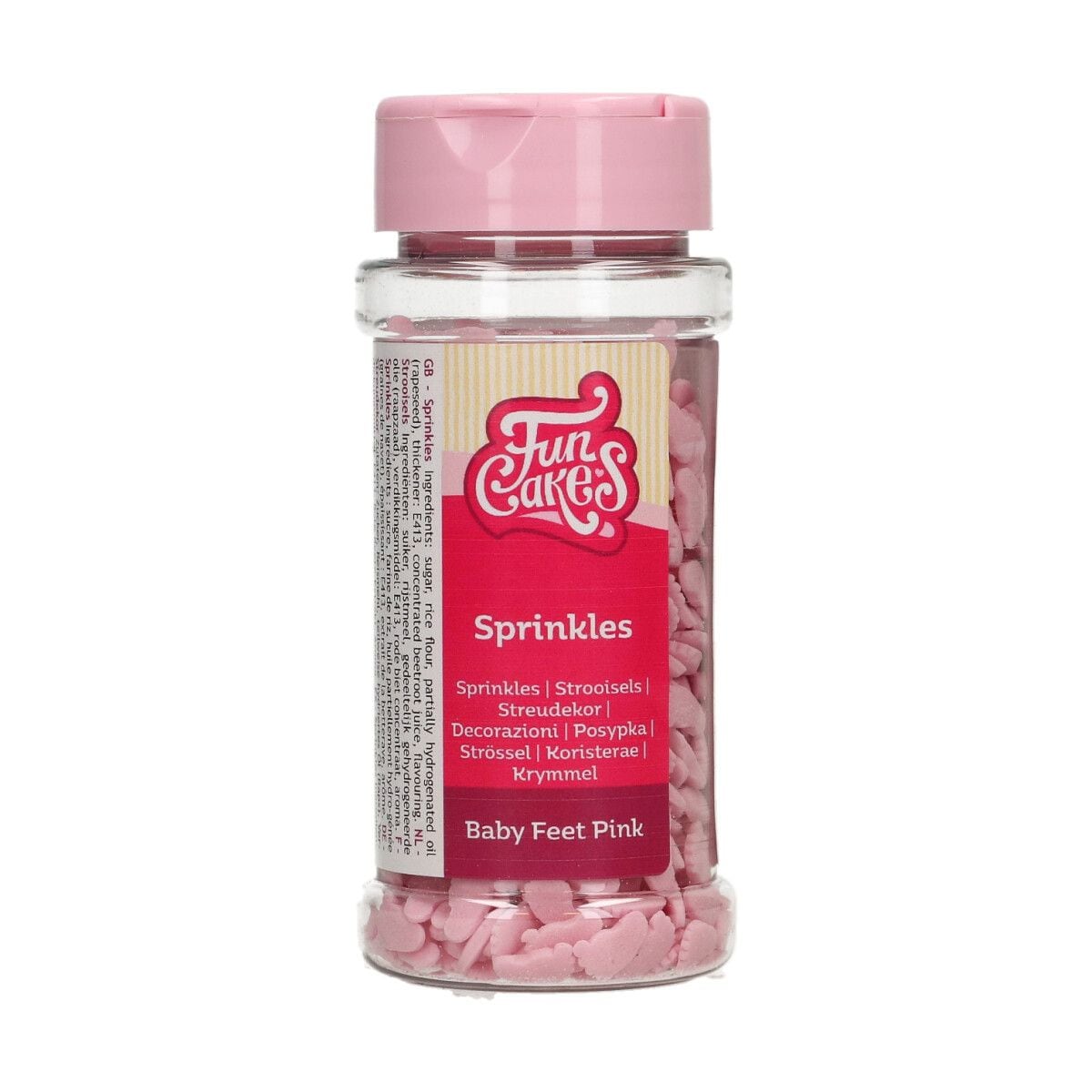 FunCakes - Strooisel Babyvoetjes Roze 55 g