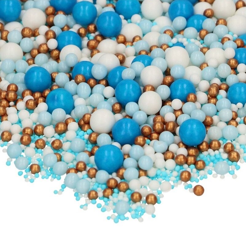 FunCakes Soft Pearls Blauw Mix 80 gram
