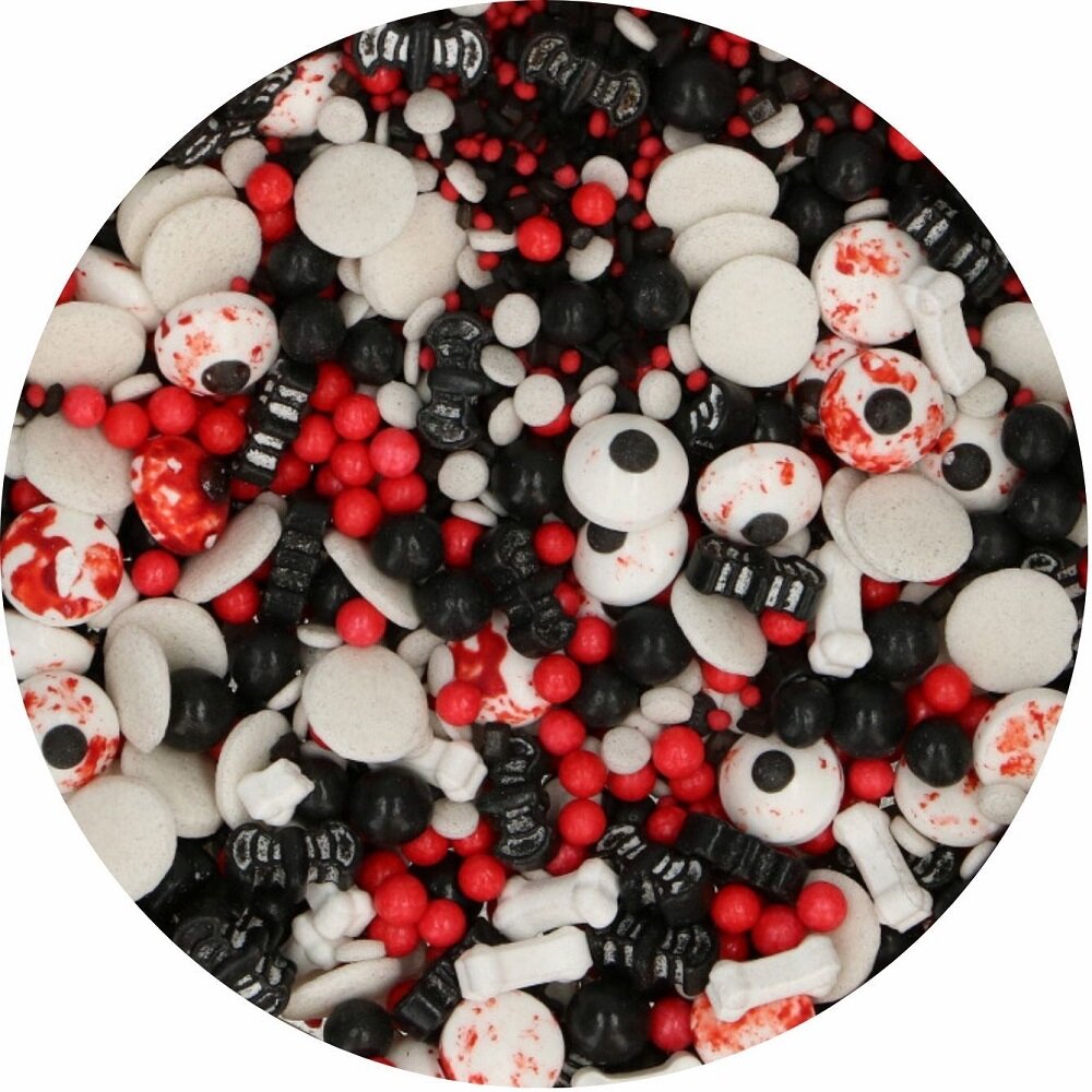 FunCakes - Halloween strooisel ogen en vleermuizen 70 g