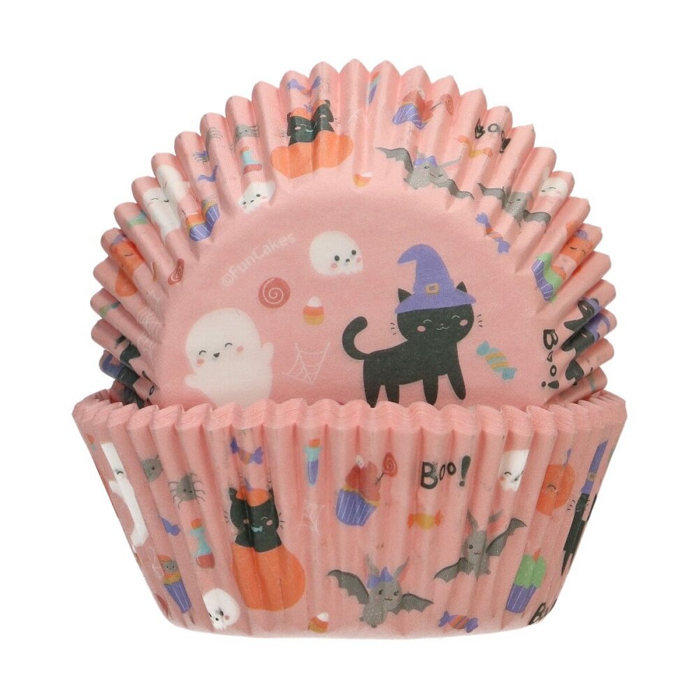 FunCakes - Muffinvormpjes Cute Halloween 48 stuks