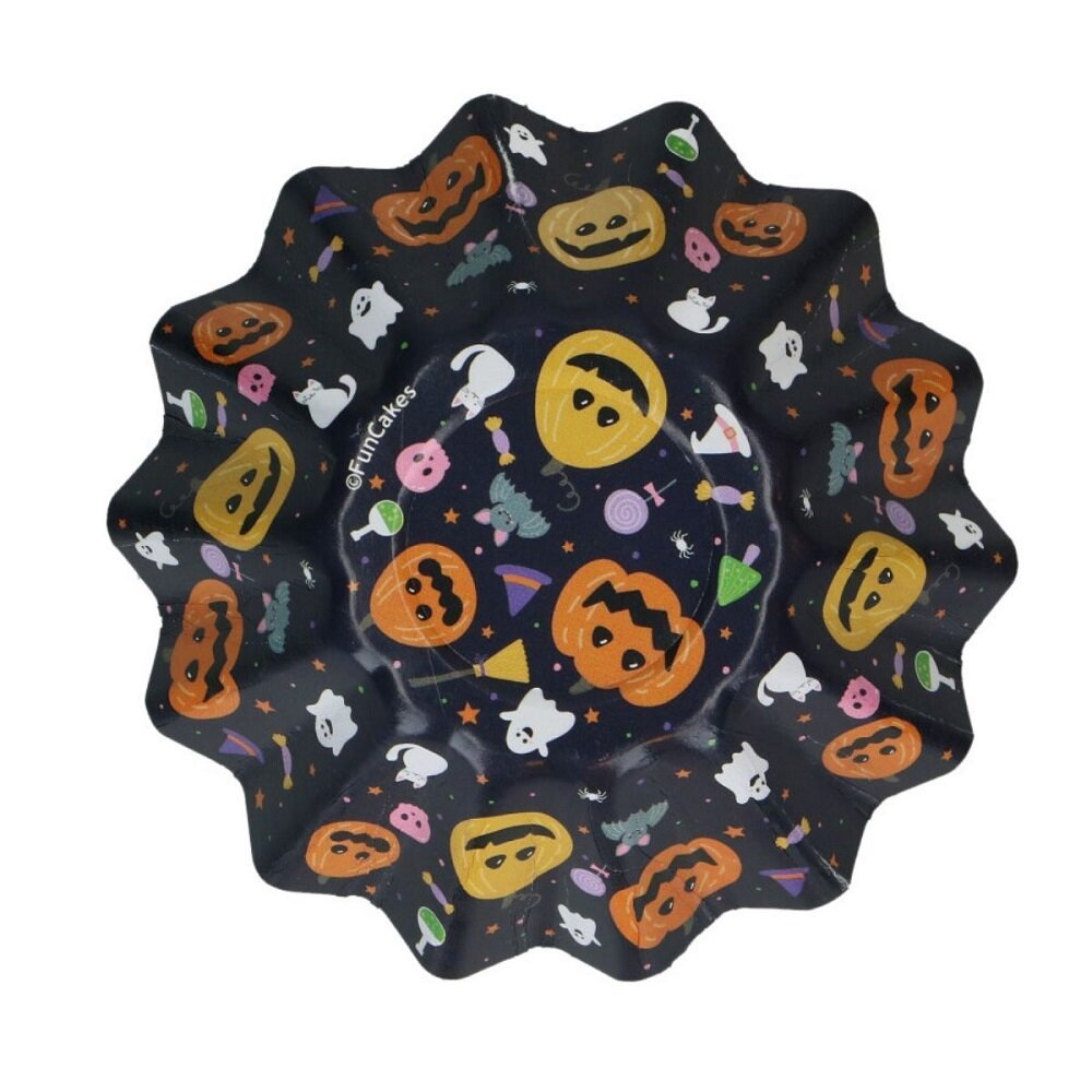 FunCakes - Bloemvormige Muffinvormpjes Halloween 48 stuks