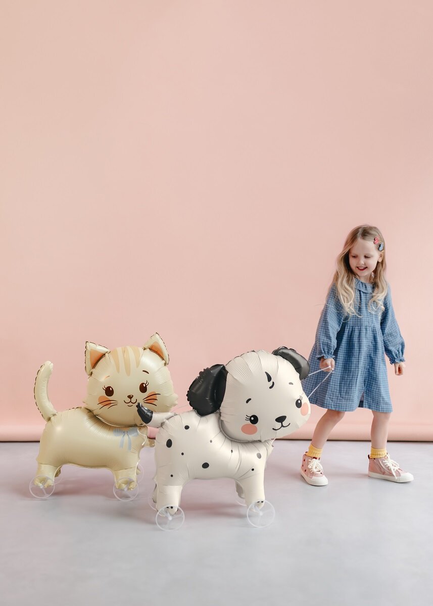 Folieballon Hond op wielen 70 cm