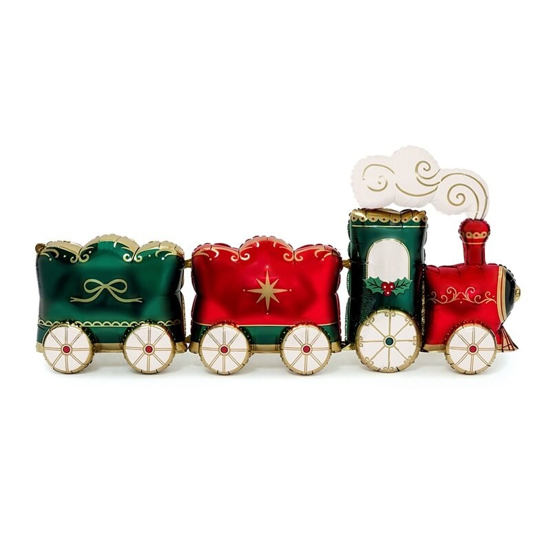 Ballondecoratie Kersttrein XXL 221 cm