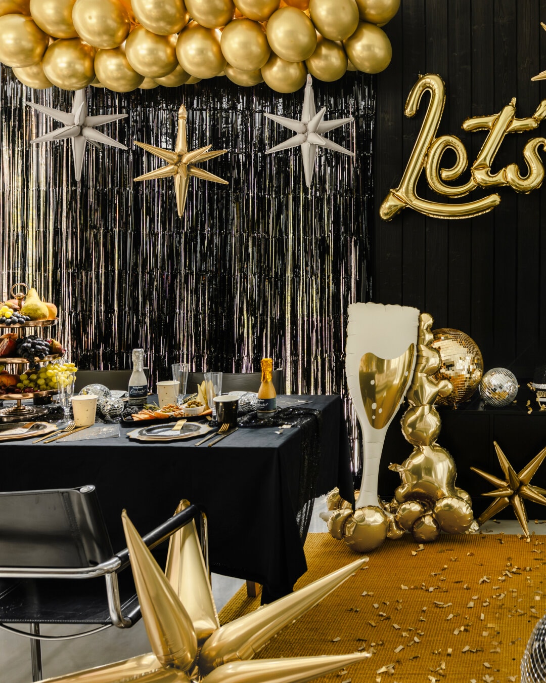 Folieballon Champagneglas 105 cm