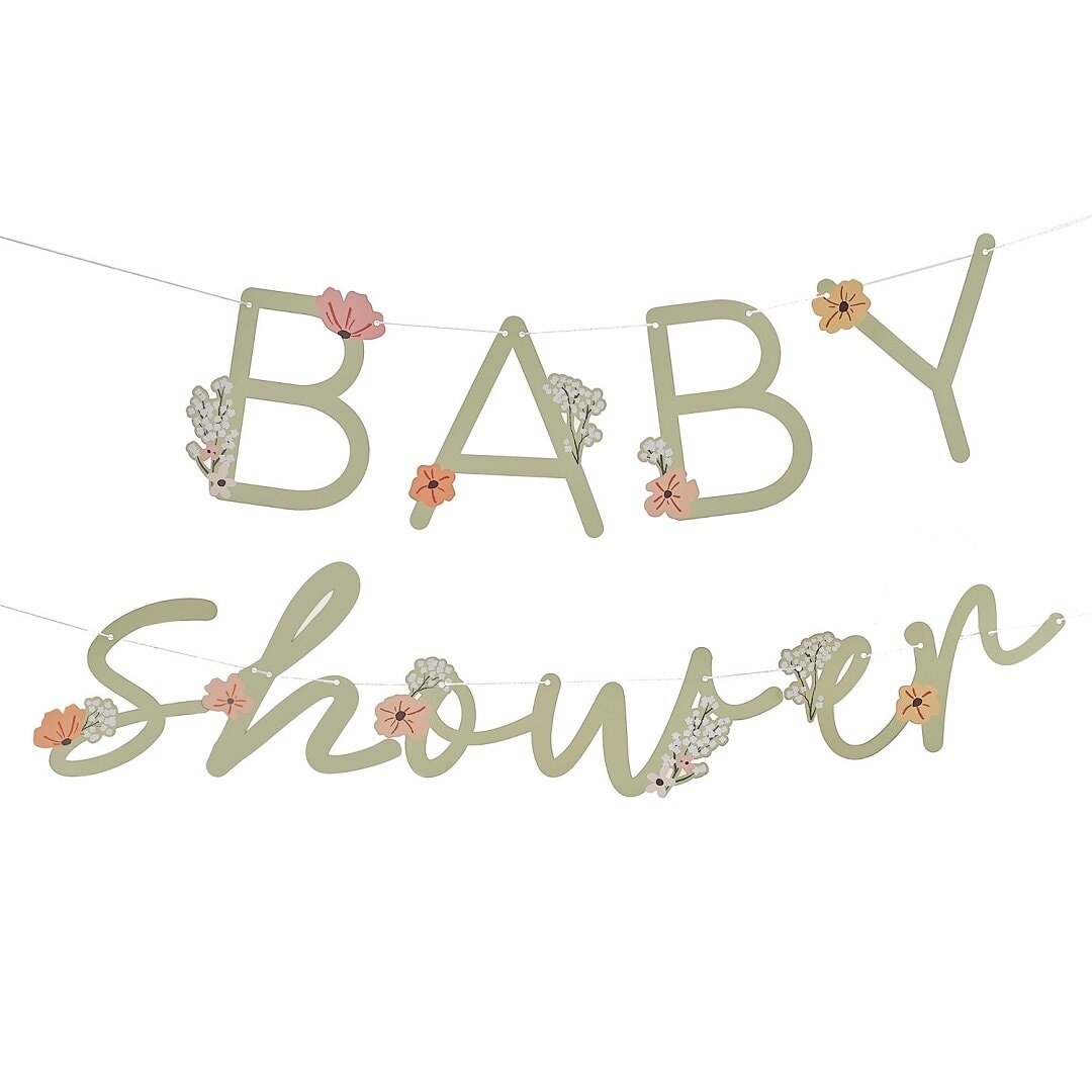 Floral Baby - Baby Shower Slinger