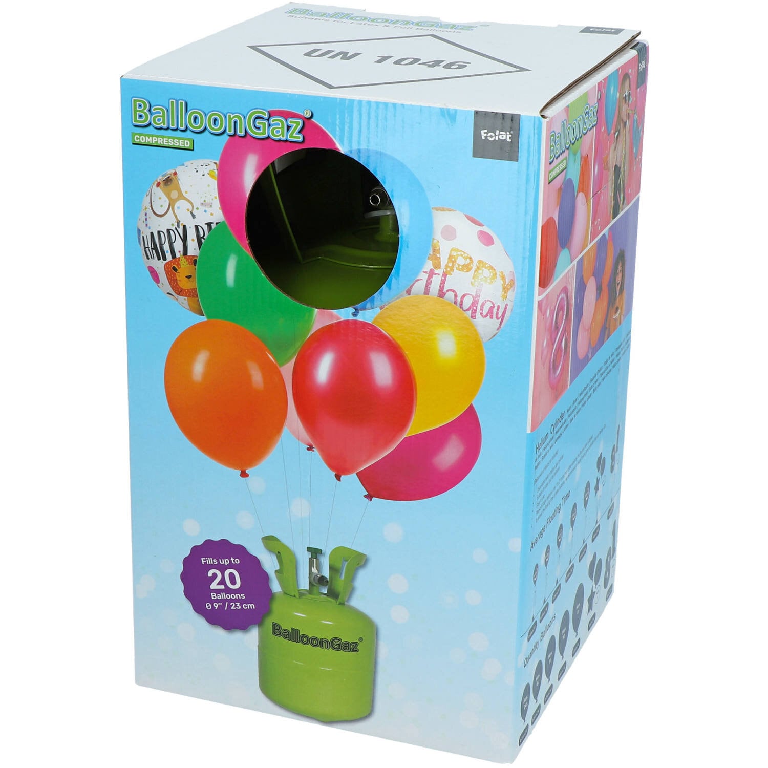 Helium tank voor 20 ballonnen